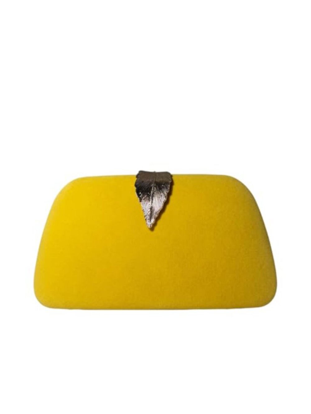 Metallic Leaf Clasp Evening Clutch Bag Women Handbag Banquet Dinner